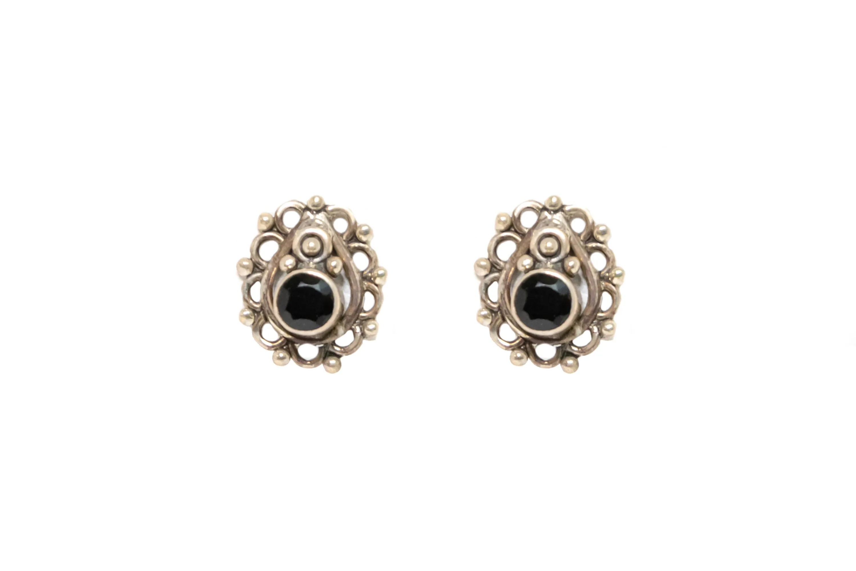 Silver Stud Earrings - Ethnic Jewelry