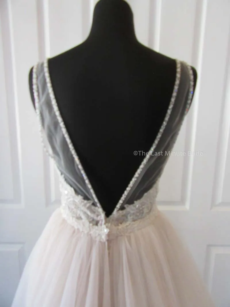 Sottero & Midgley Style Marcelle 8SS782 w/Detachable Overskirt