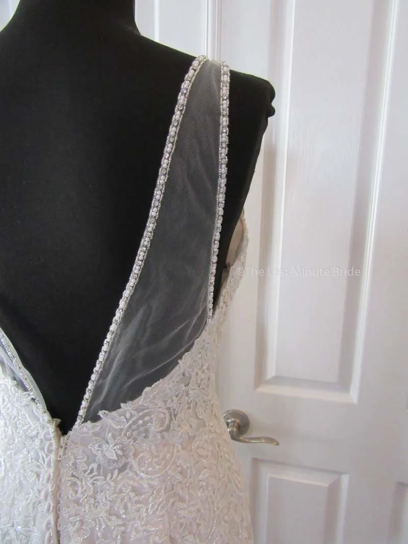 Sottero & Midgley Style Marcelle 8SS782 w/Detachable Overskirt