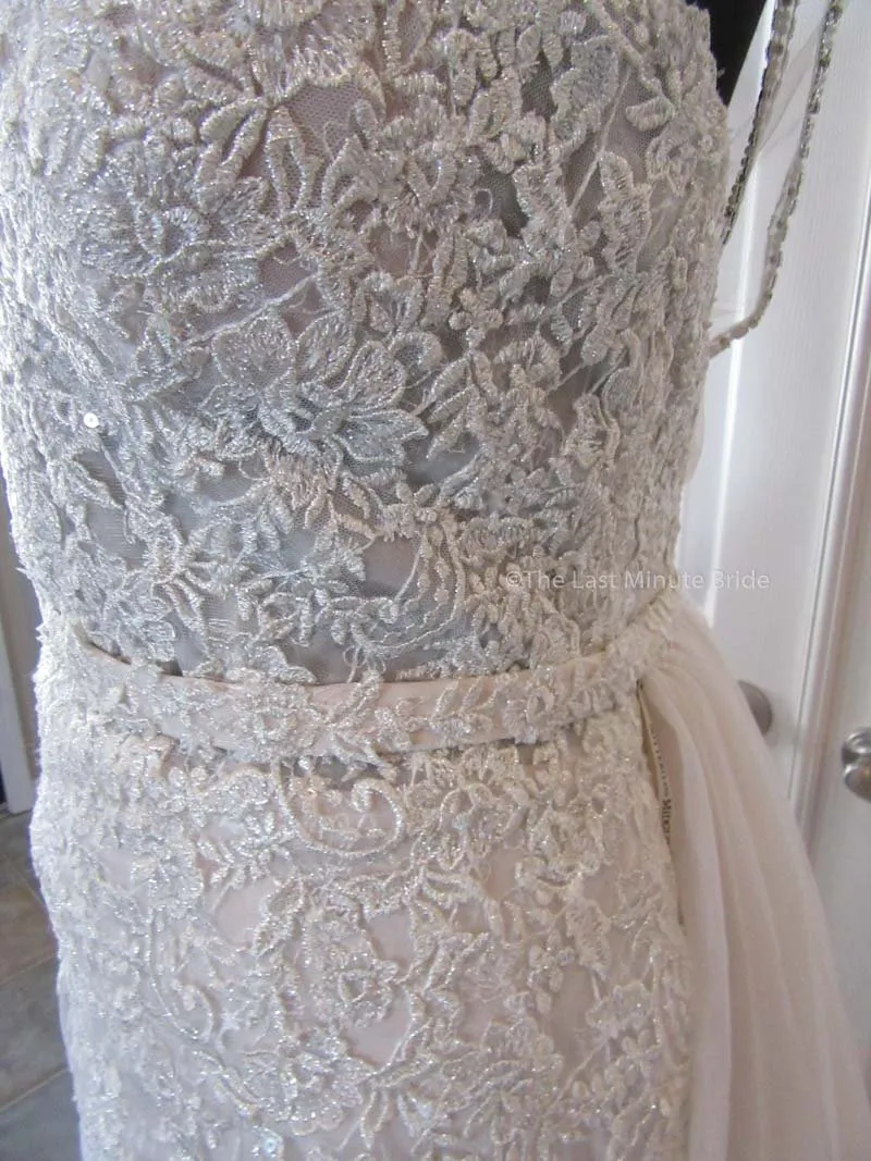 Sottero & Midgley Style Marcelle 8SS782 w/Detachable Overskirt