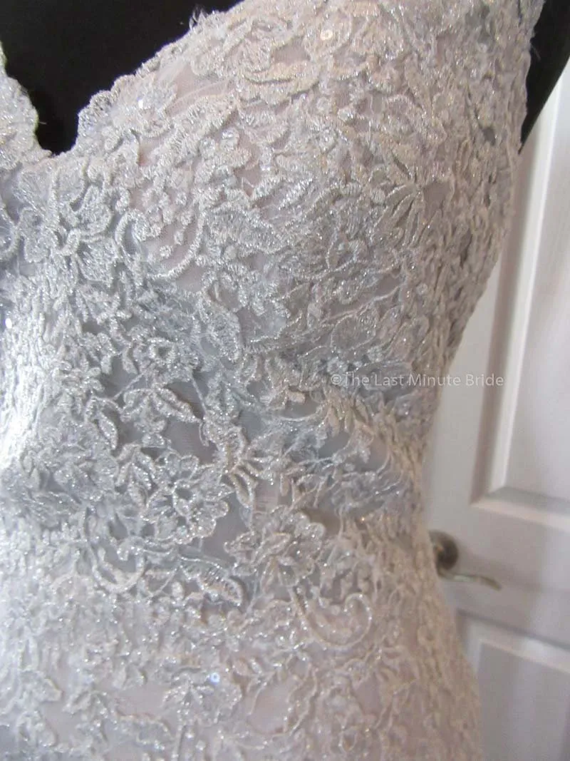 Sottero & Midgley Style Marcelle 8SS782 w/Detachable Overskirt