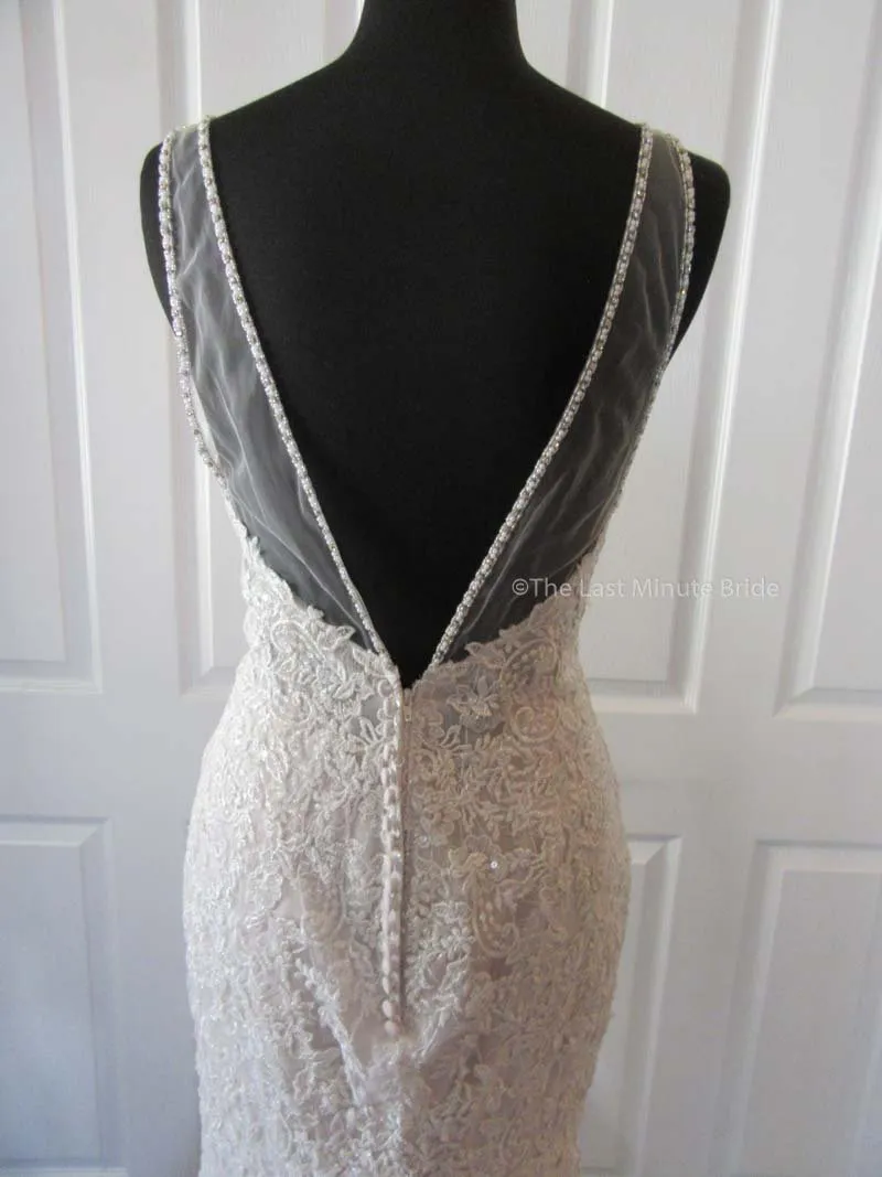 Sottero & Midgley Style Marcelle 8SS782 w/Detachable Overskirt