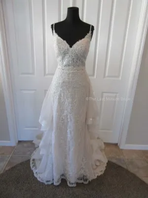 Sottero & Midgley Style Marcelle 8SS782 w/Detachable Overskirt