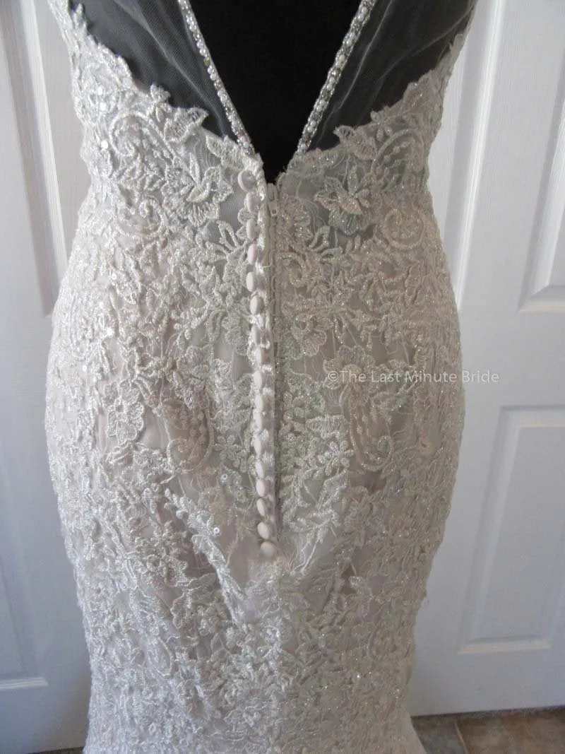 Sottero & Midgley Style Marcelle 8SS782 w/Detachable Overskirt