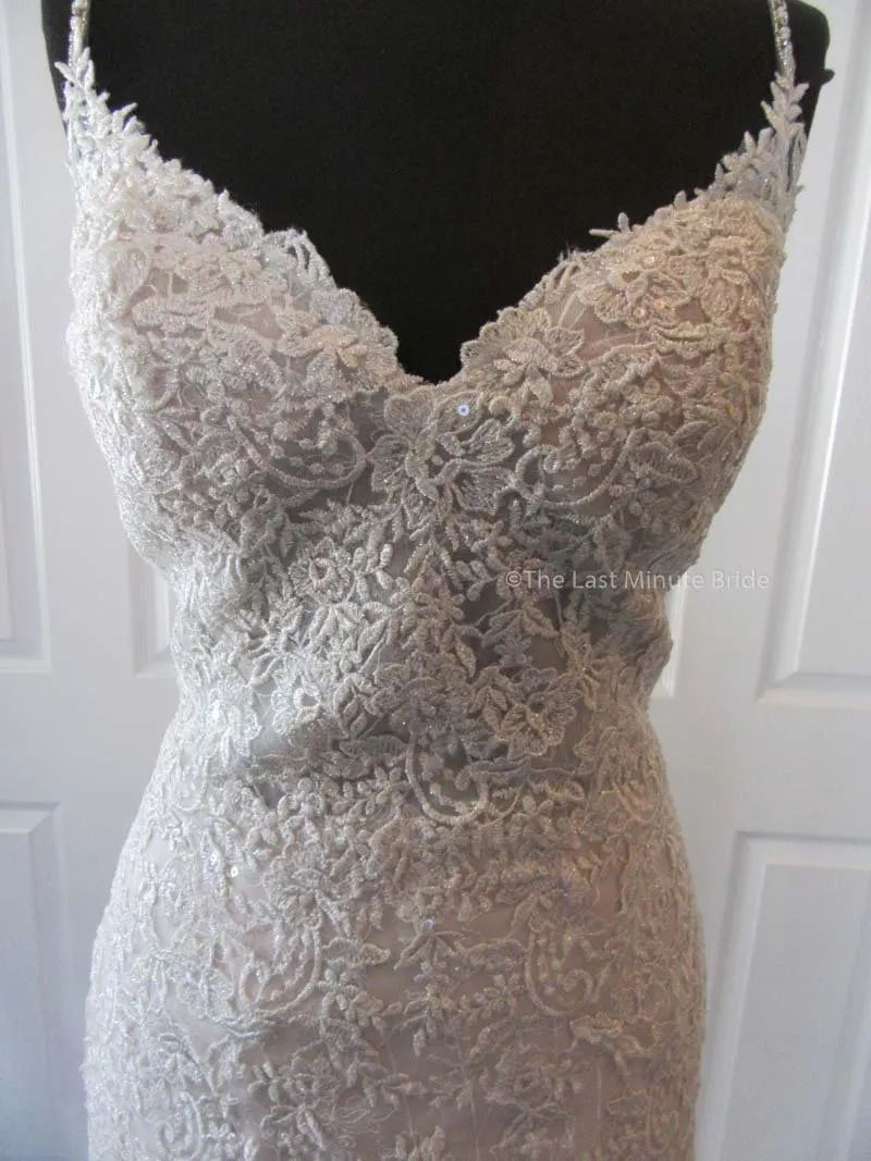 Sottero & Midgley Style Marcelle 8SS782 w/Detachable Overskirt