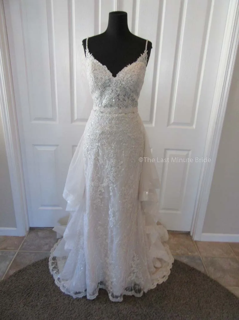 Sottero & Midgley Style Marcelle 8SS782 w/Detachable Overskirt