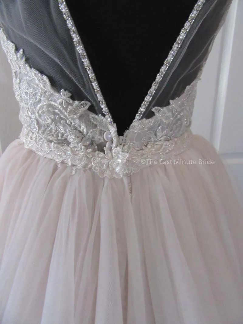 Sottero & Midgley Style Marcelle 8SS782 w/Detachable Overskirt