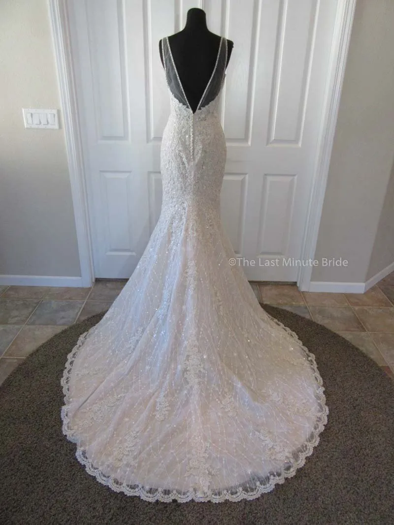 Sottero & Midgley Style Marcelle 8SS782 w/Detachable Overskirt