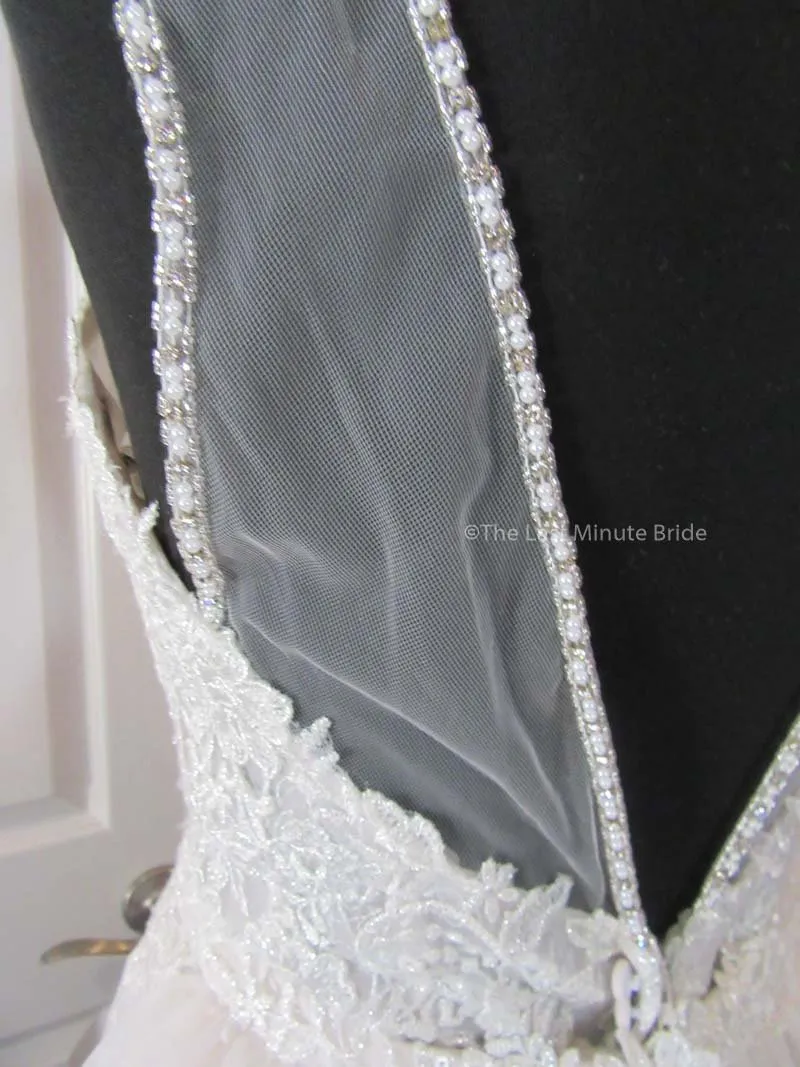 Sottero & Midgley Style Marcelle 8SS782 w/Detachable Overskirt