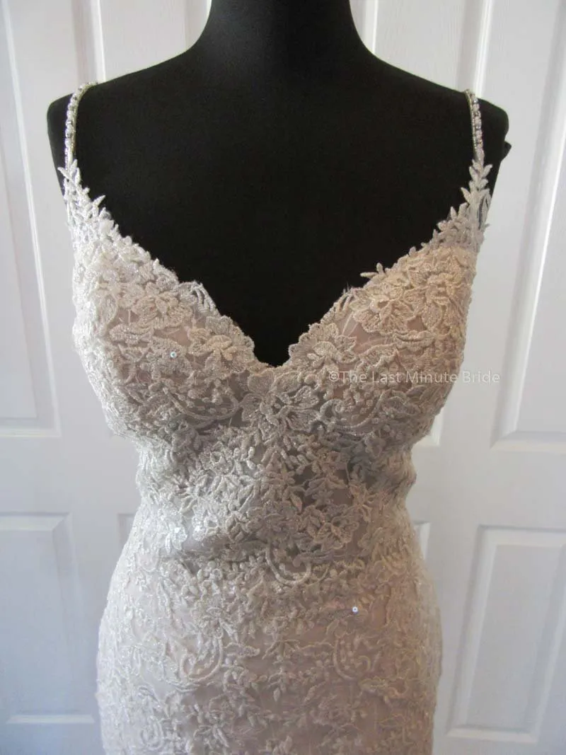 Sottero & Midgley Style Marcelle 8SS782 w/Detachable Overskirt