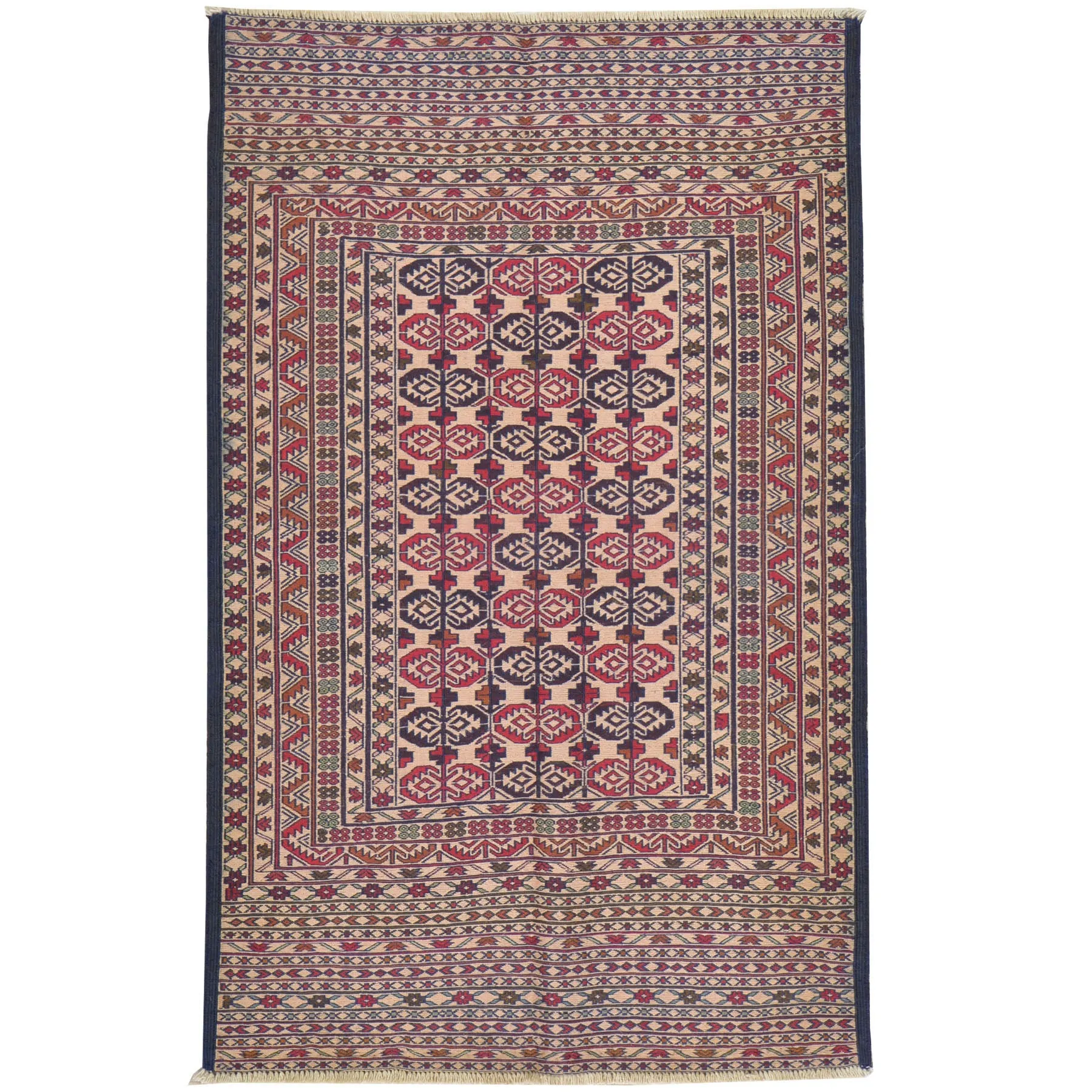 Soumack Weave Tribal Design Handmade Wool Rug (Size 2.11 X 4.9) Cwral-8382