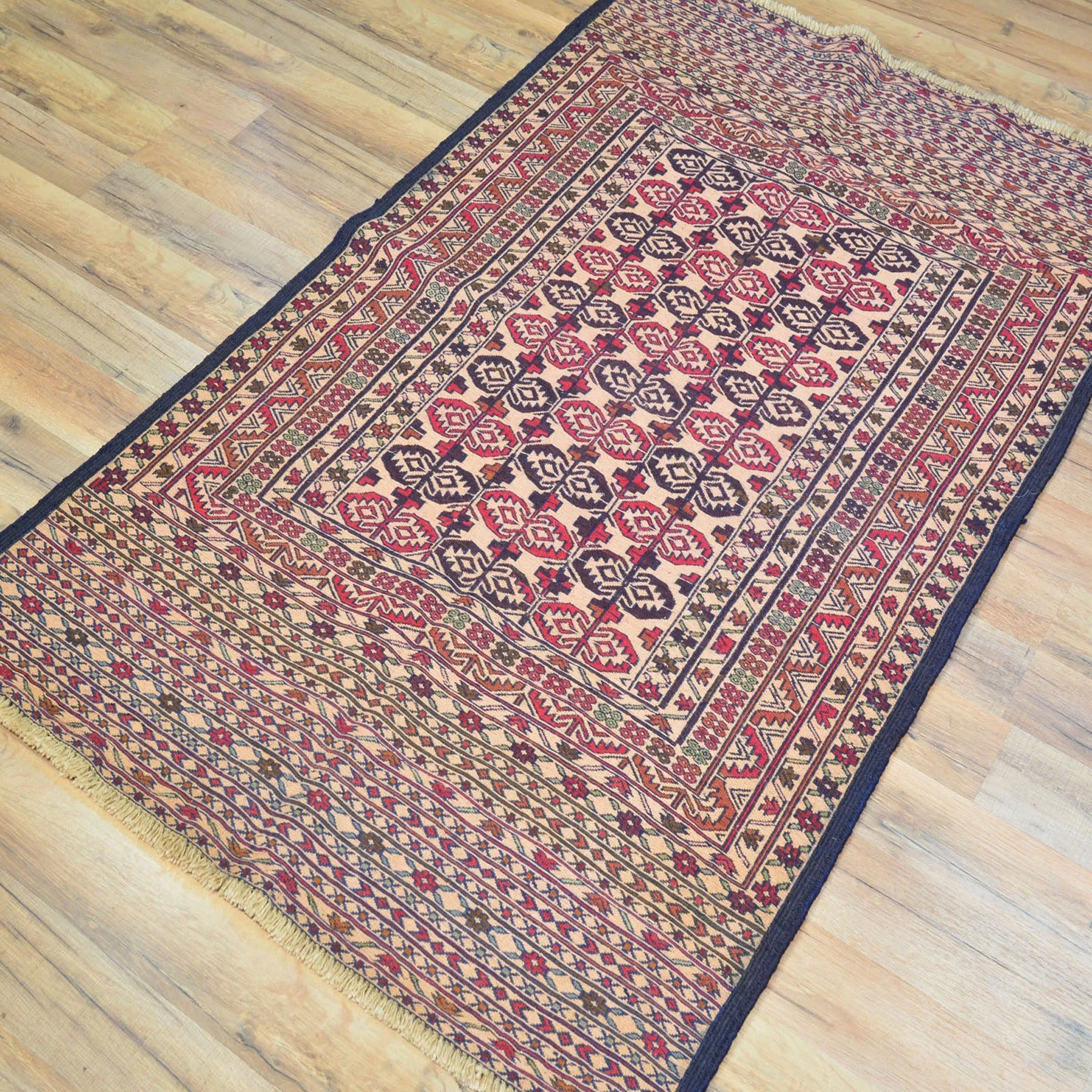 Soumack Weave Tribal Design Handmade Wool Rug (Size 2.11 X 4.9) Cwral-8382