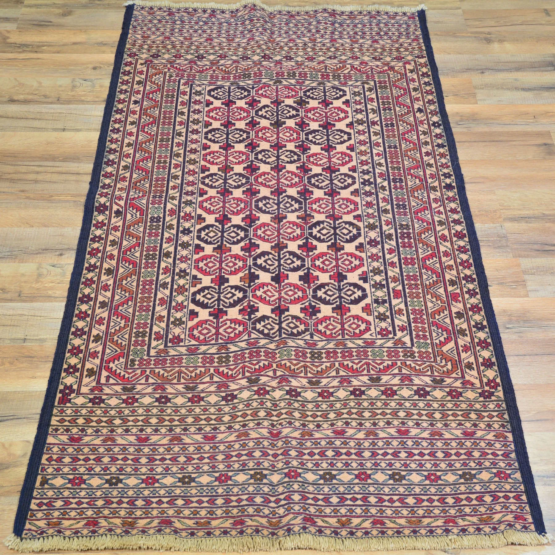 Soumack Weave Tribal Design Handmade Wool Rug (Size 2.11 X 4.9) Cwral-8382