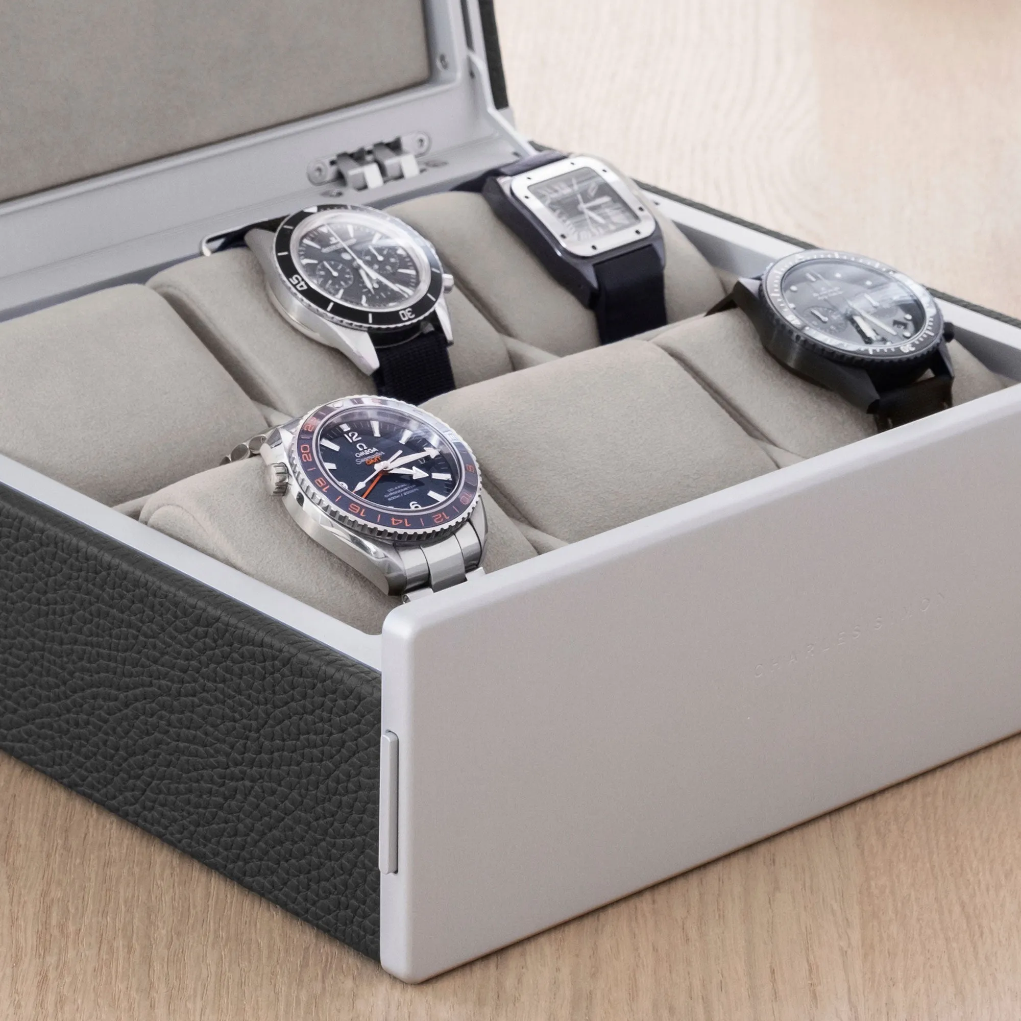 SPENCE 6 WATCH BOX - GRAPHITE / GREY