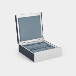 SPENCE 6 WATCH BOX - MARINE / GREY