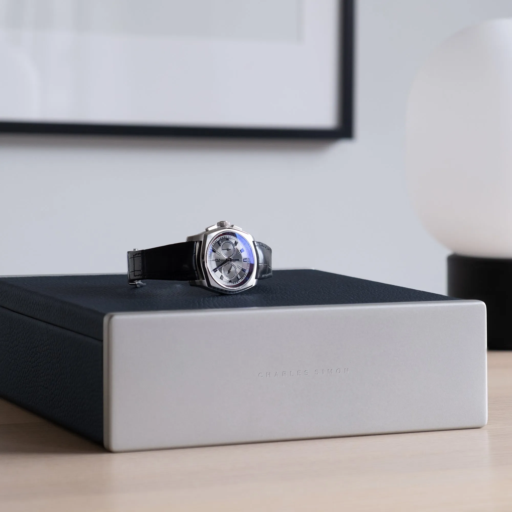 SPENCE 6 WATCH BOX - MARINE / GREY