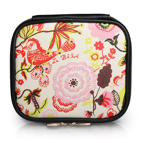 Square Cosmetic Pouch Nathalie Lete - Owl Mint