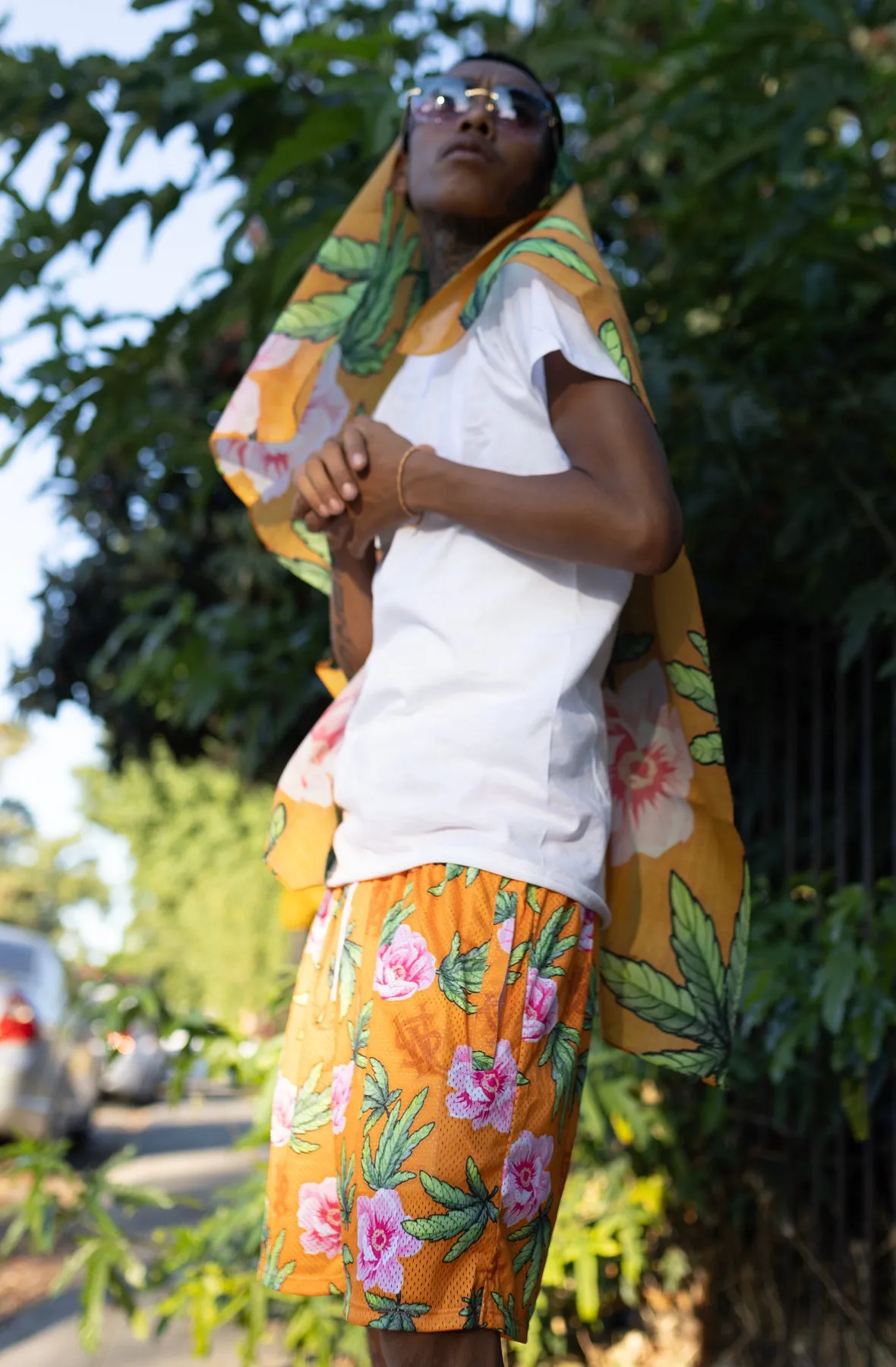 Stay Winning Hippie Hoop Shorts (Orange)