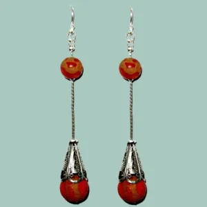 Sterling Silver Earrings Filigree Ethnic Jewelry