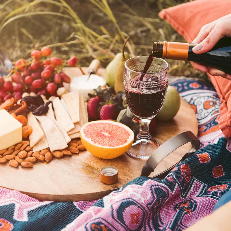 'Strawberry Fields' Woven Picnic Rug/Throw