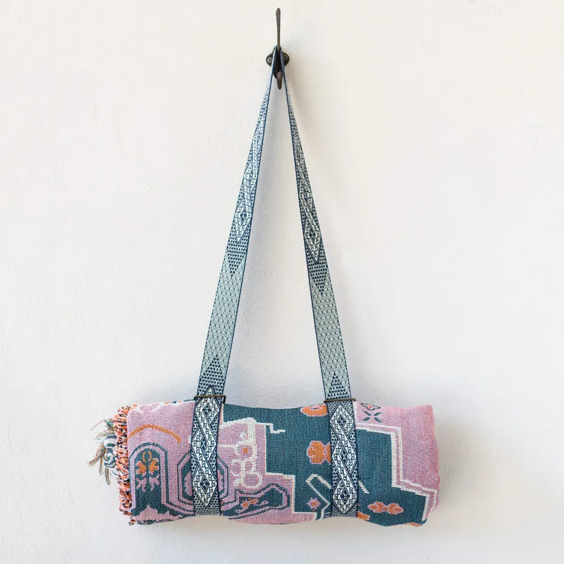 'Strawberry Fields' Woven Picnic Rug/Throw