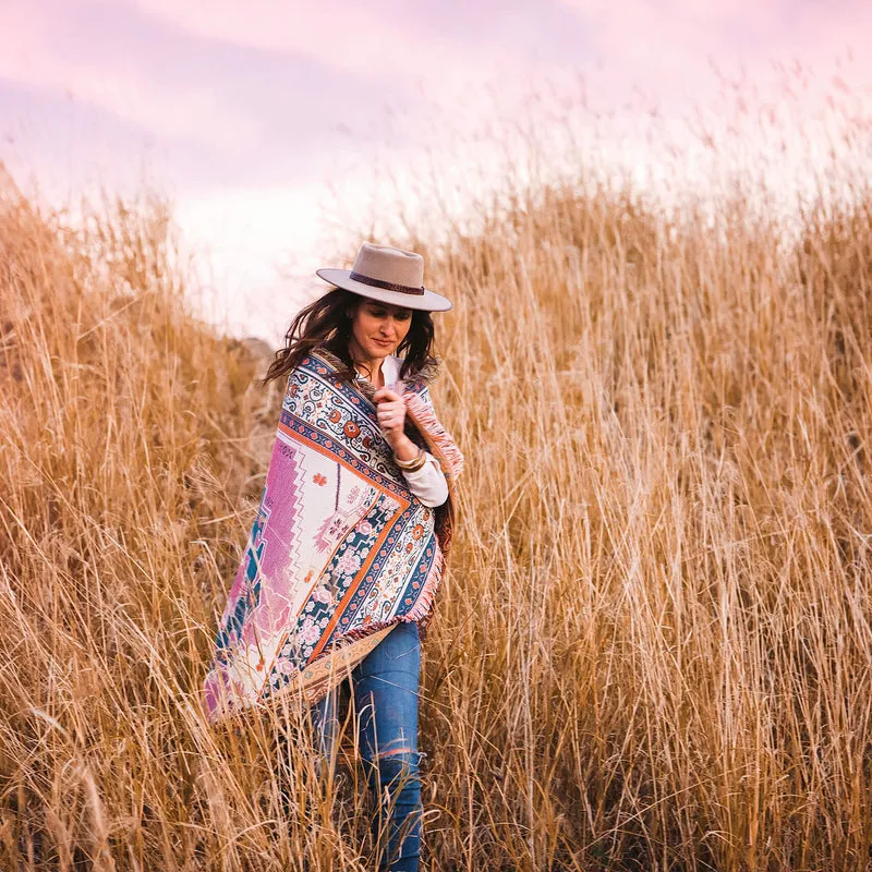 'Strawberry Fields' Woven Picnic Rug/Throw