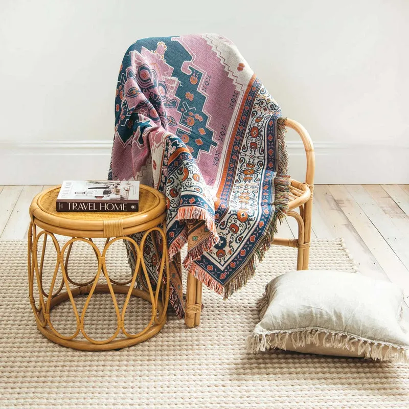 'Strawberry Fields' Woven Picnic Rug/Throw