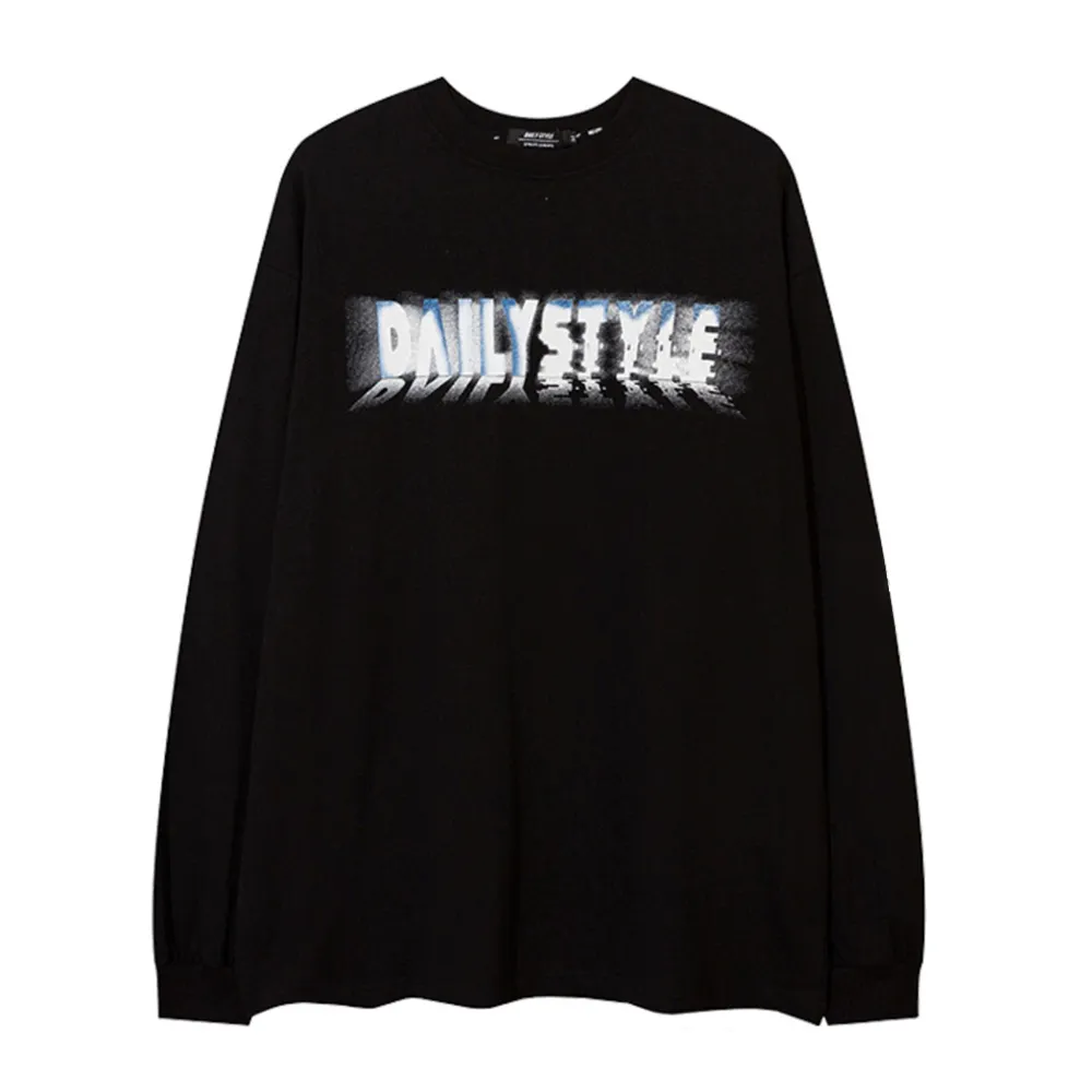 Street Skateboarding Boy Silhouette Long-Sleeve Shirt