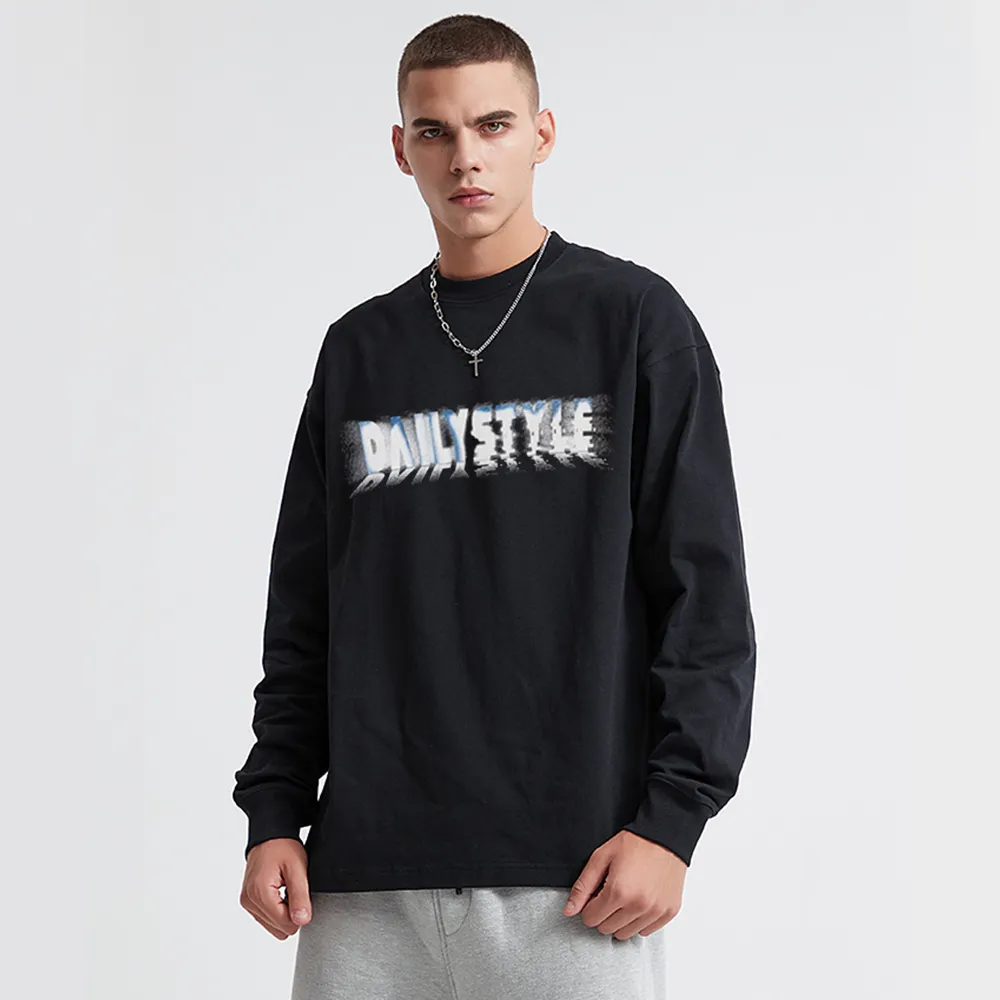 Street Skateboarding Boy Silhouette Long-Sleeve Shirt