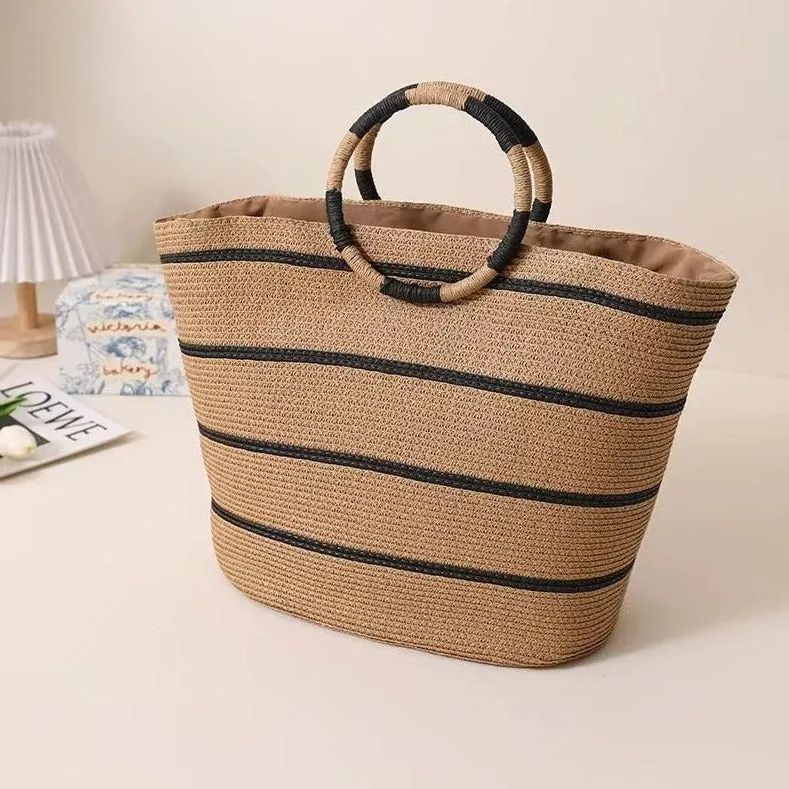 SunChic Woven Beach Bag - Summer Essential