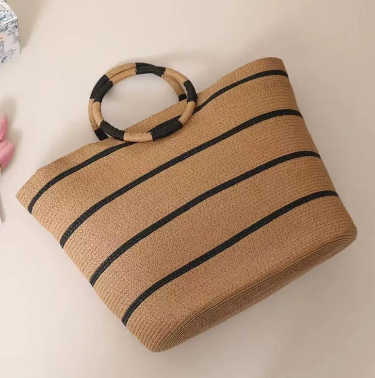 SunChic Woven Beach Bag - Summer Essential