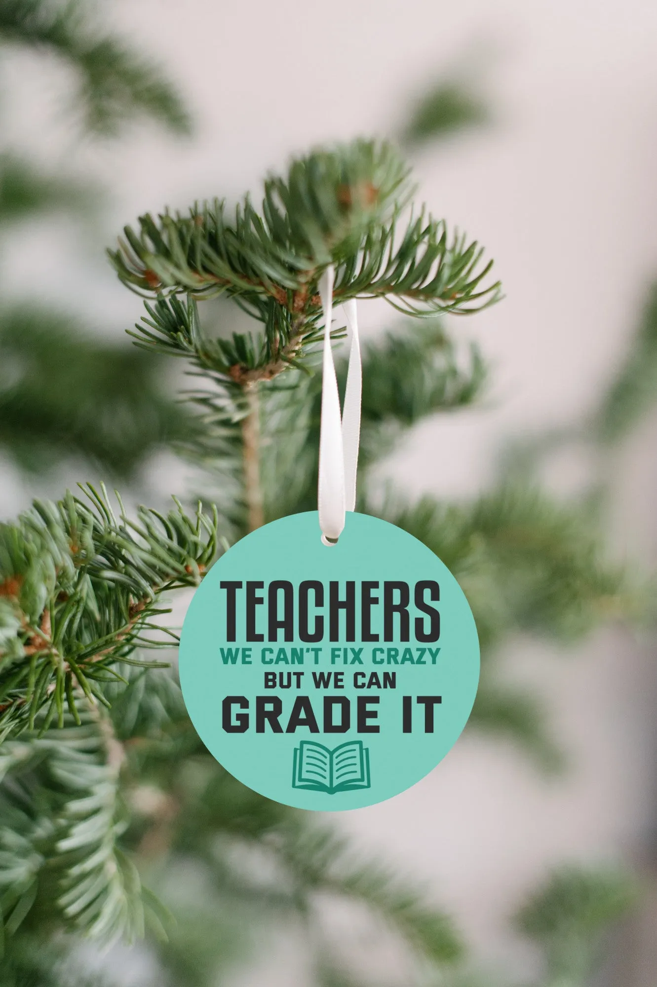Teachers We Can't Fix Crazy Christmas Ornament