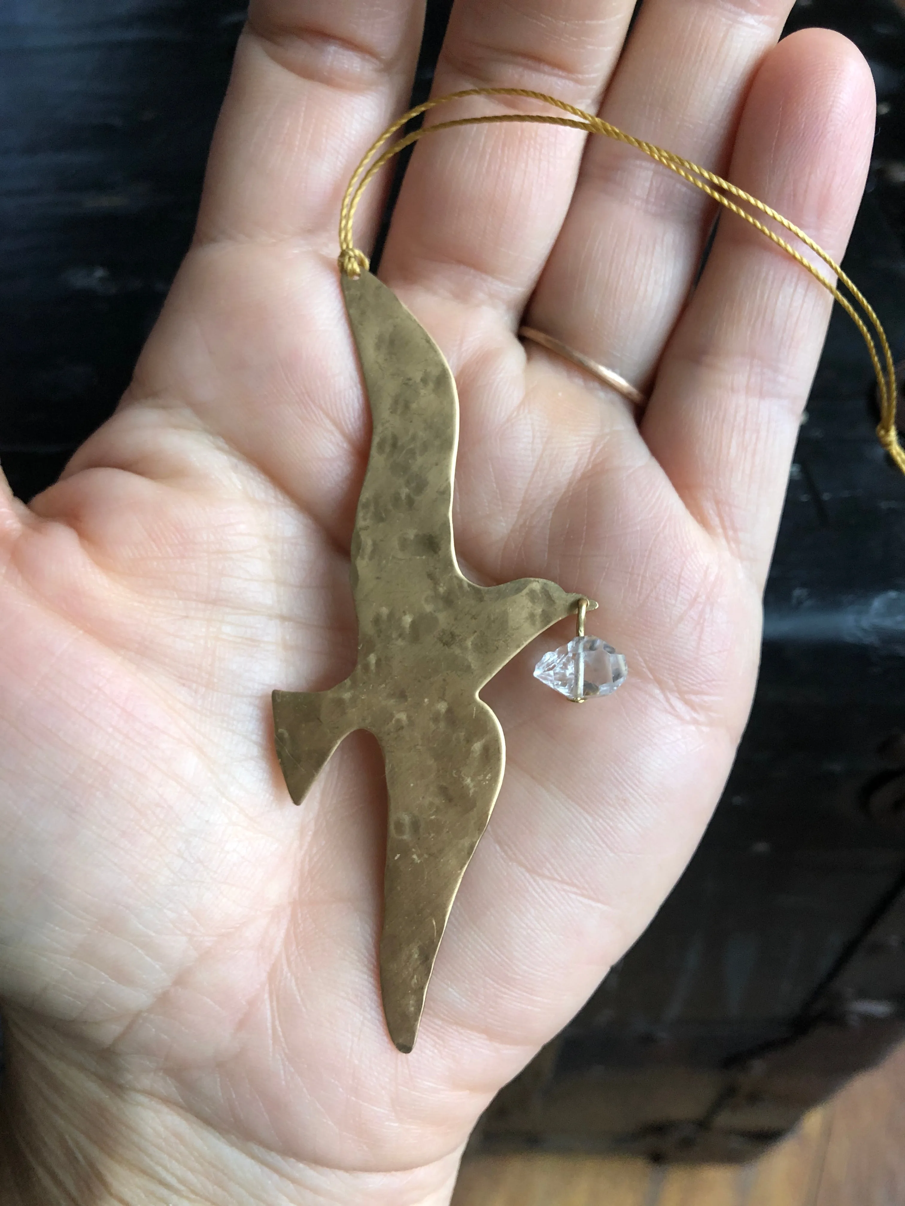 The Gift Ornament With Herkimer Diamond
