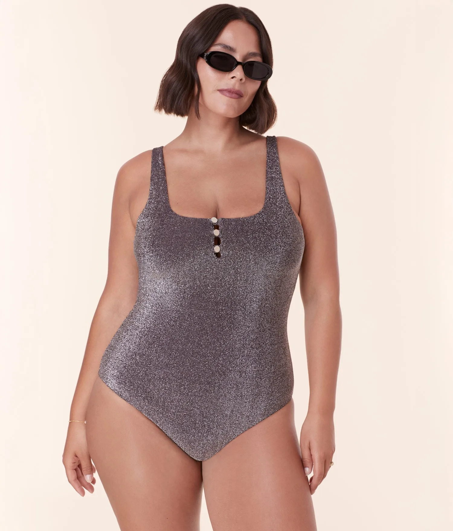 The Lipari One Piece - Glitter - Licorice - Classic
