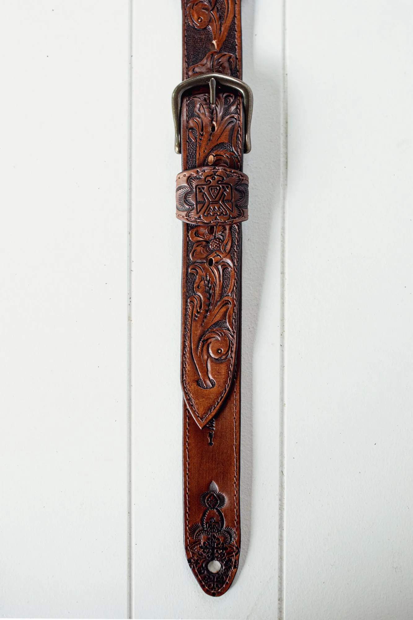 Thunderbird Guitar Strap with Turquoise