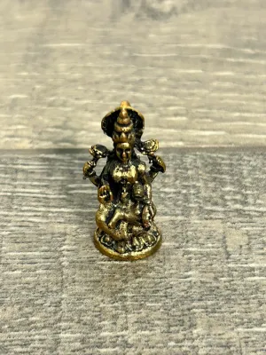 Tiny Brass Shiva Sitting