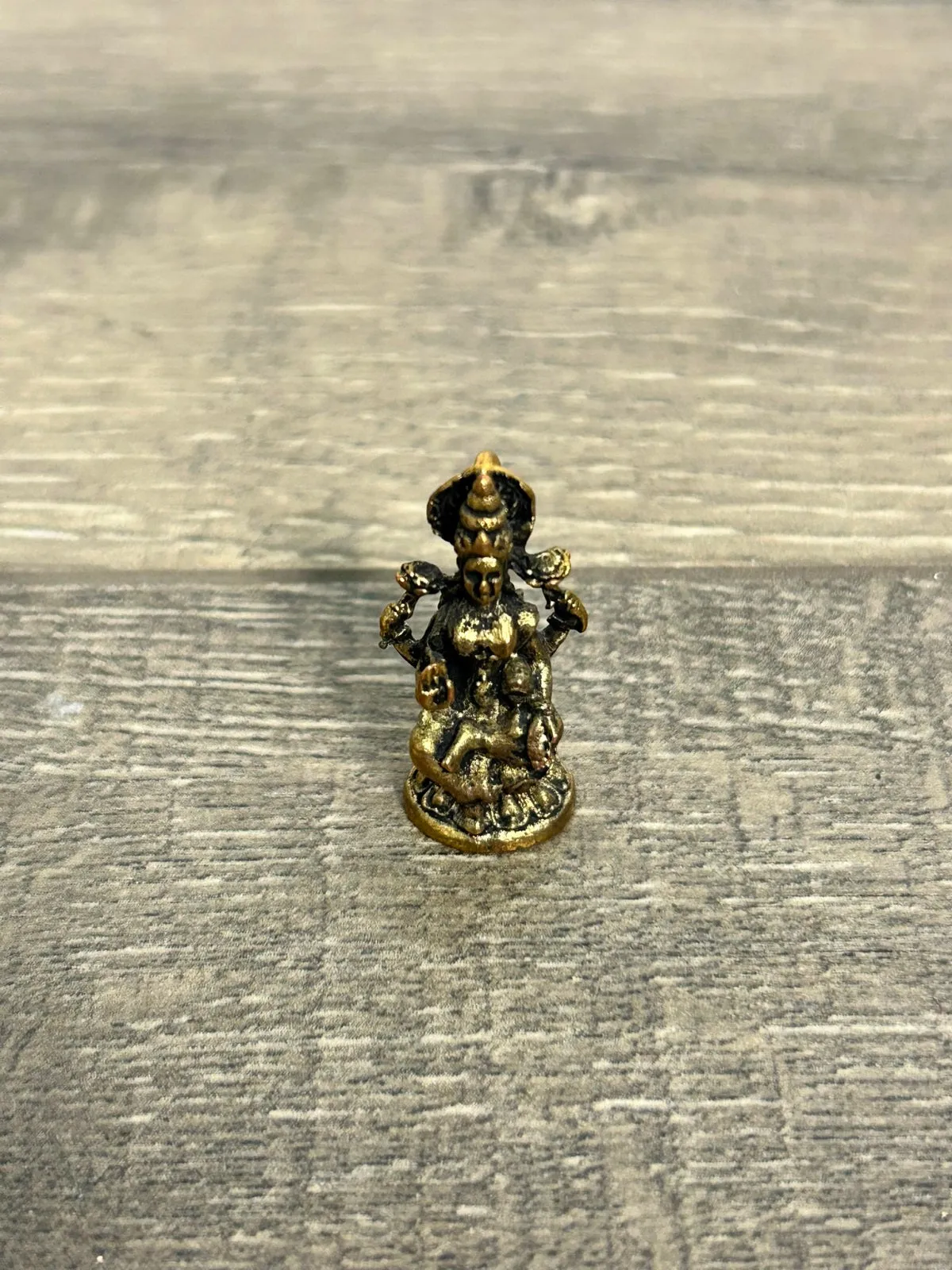Tiny Brass Shiva Sitting