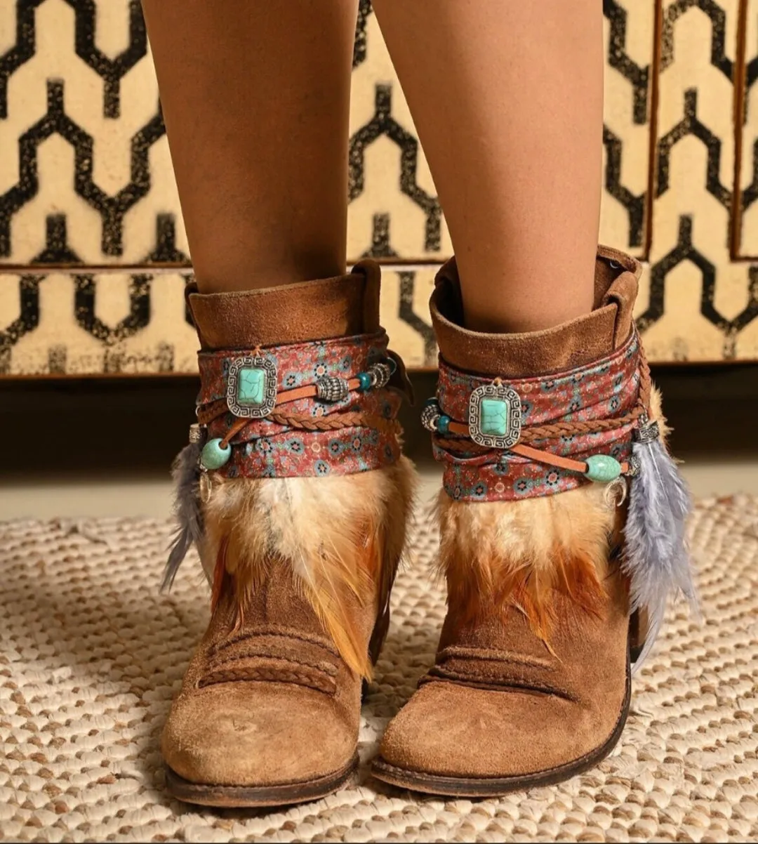 Torquiose Boot Cuffs