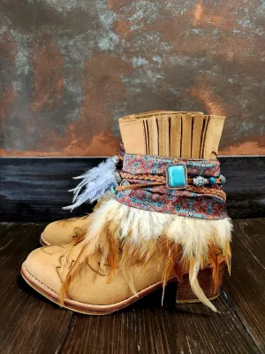 Torquiose Boot Cuffs