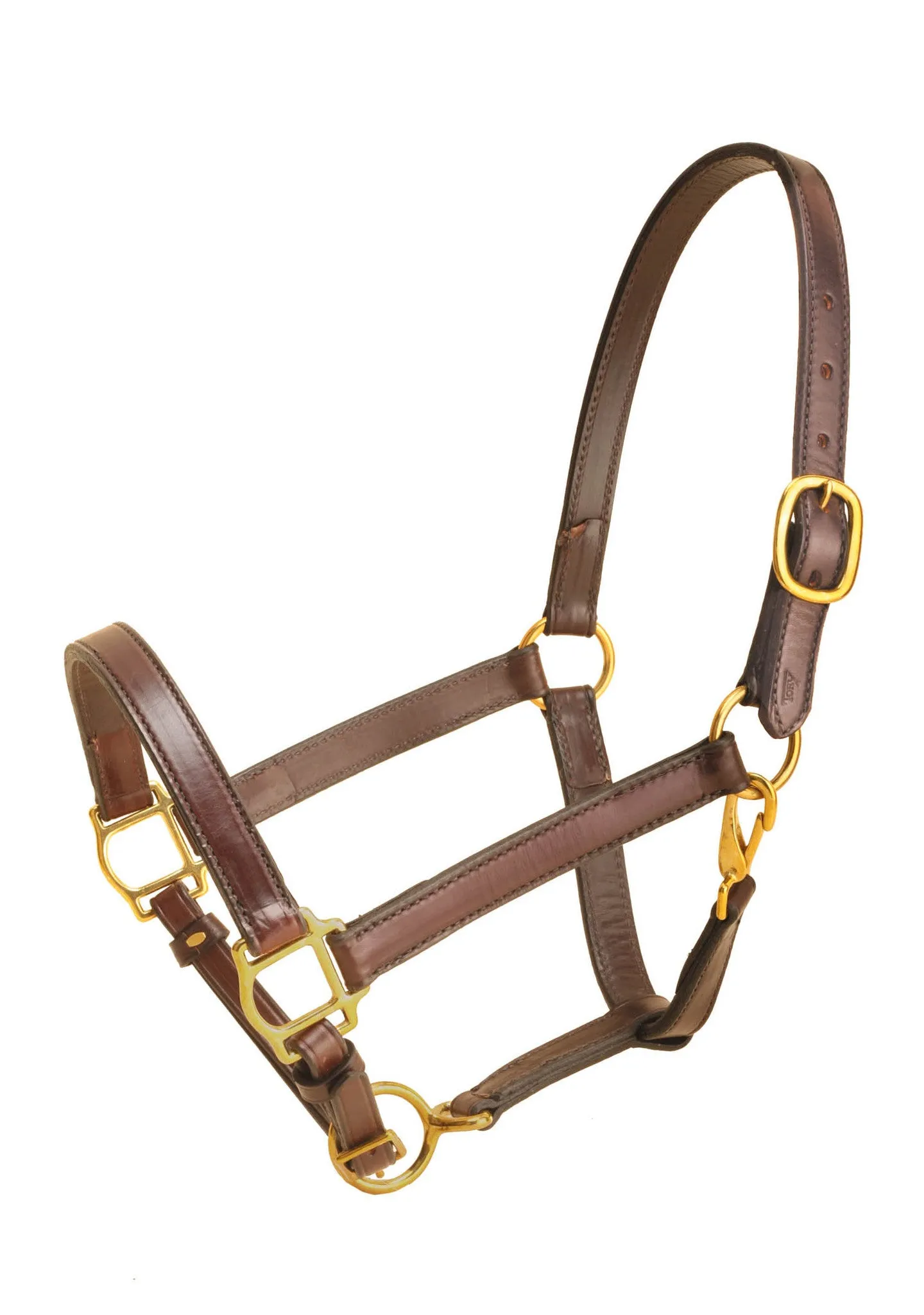 Tory Leather 1" Cob Halter With Single Crown Buckle, Snap Throat