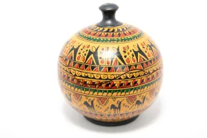 Tribal Decorative Storage Container