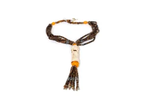 Tribal Wooden Beaded Necklace