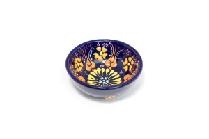 Turkish Ceramic Purple Hand Painted Bowl