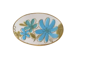 Turquoise Flower Trio Belt Buckle