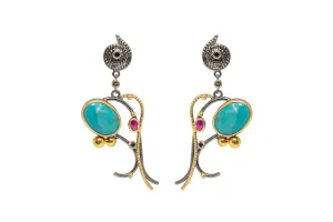 Turquoise Silver Earring