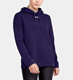 Under Armour Women's UA Hustle Fleece Hoodie Purple - XL
