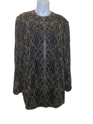 Valerie Stevens II Evening Silk Beaded Jacket