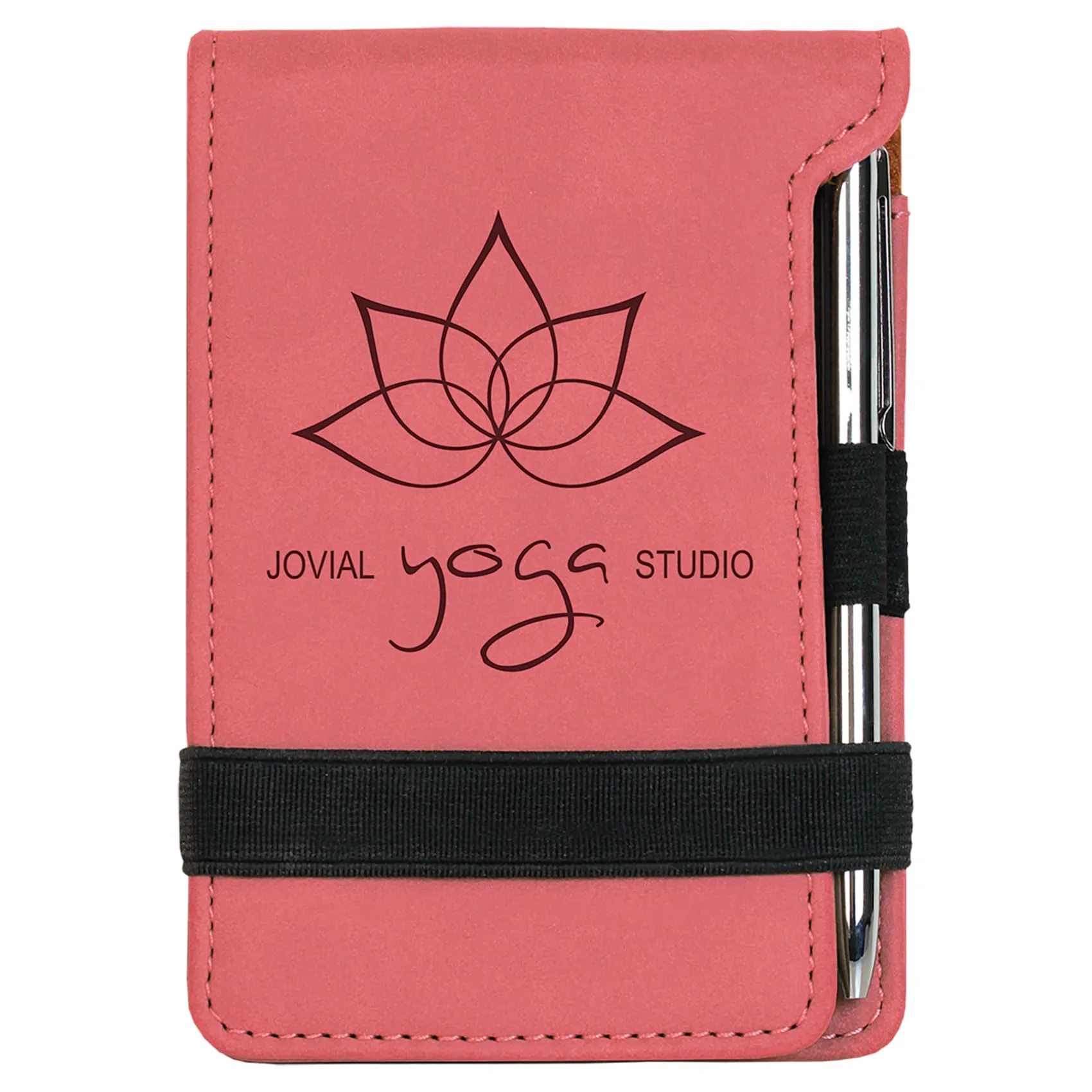 Vegan Leather Mini Notepad with Pen