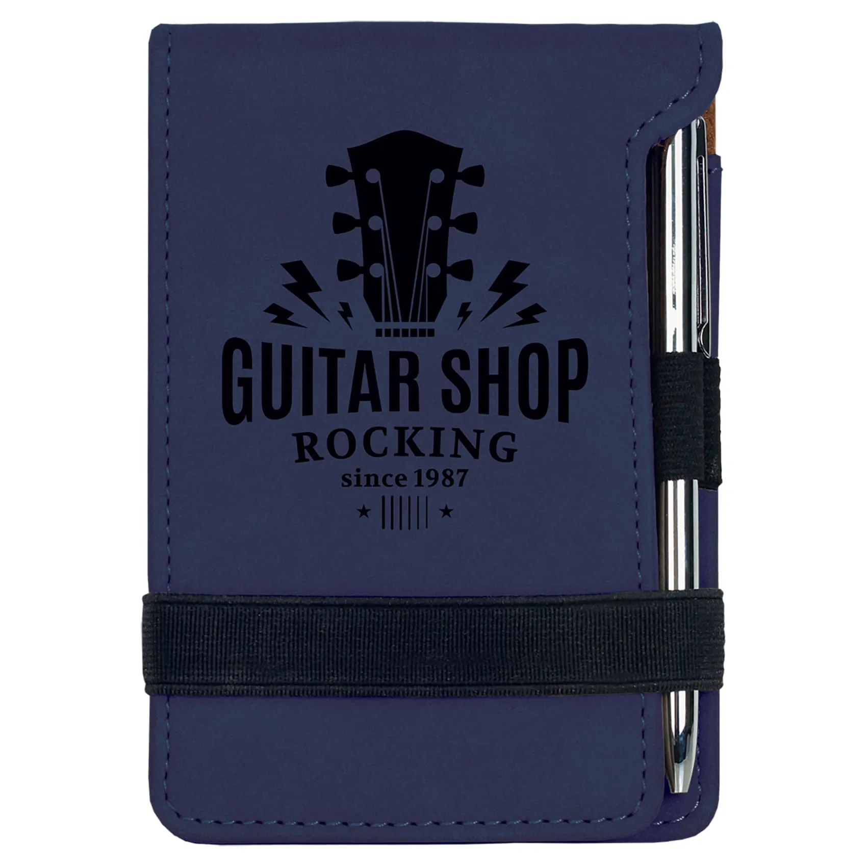 Vegan Leather Mini Notepad with Pen