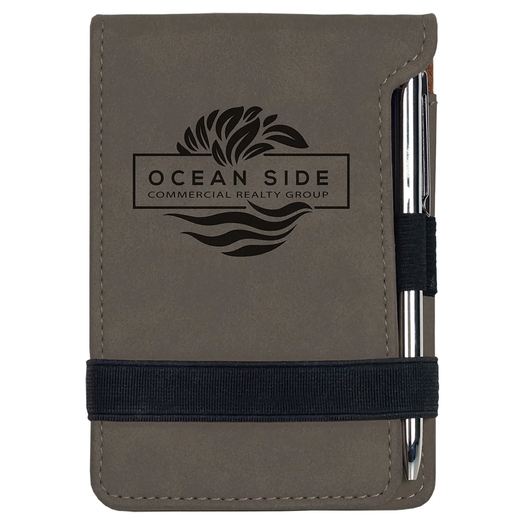 Vegan Leather Mini Notepad with Pen